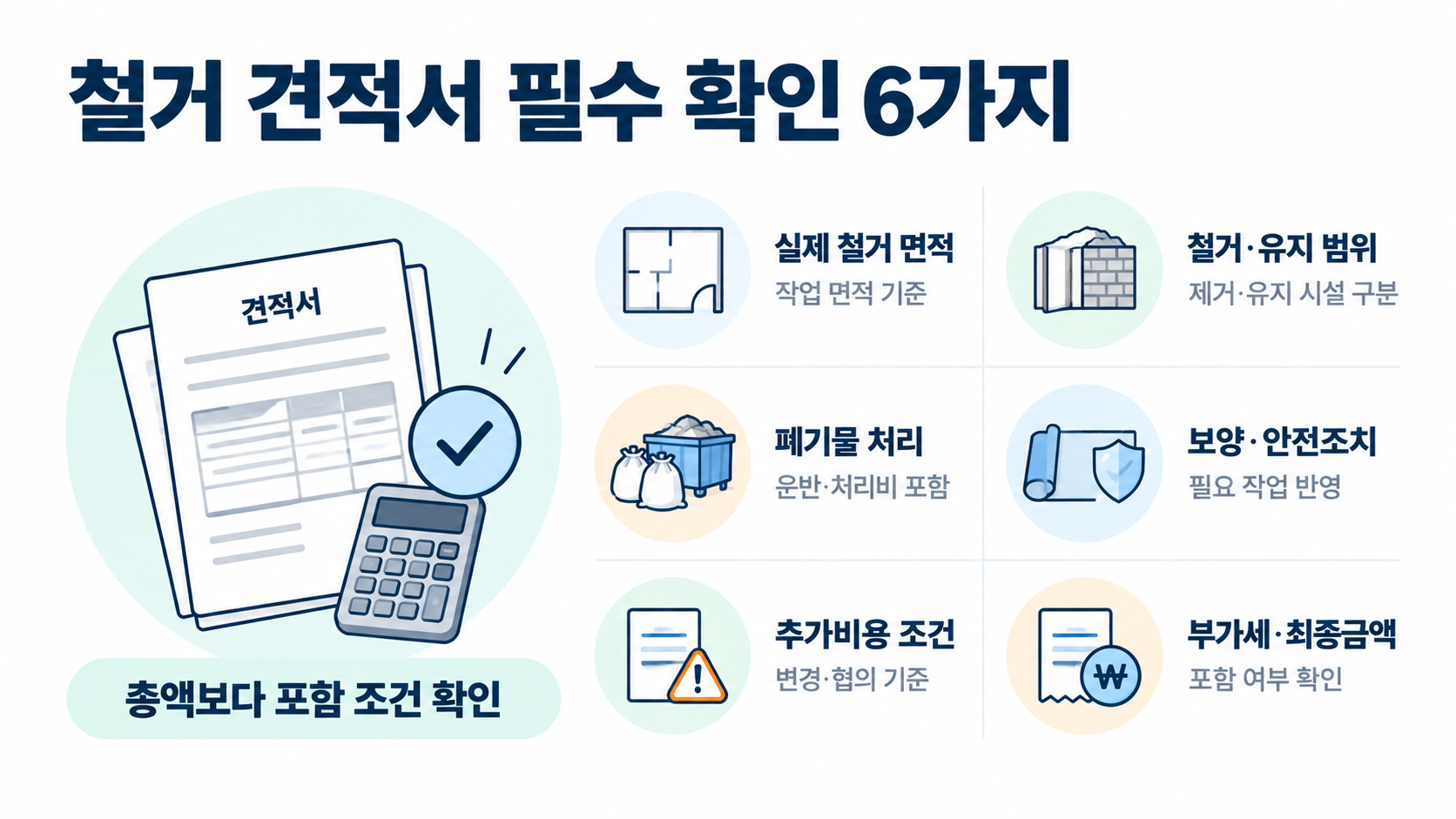 철거 견적서 필수 확인 6가지