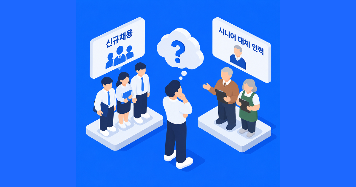 3. 신규채용·시니어·대체인력 인건비 지원의 차이