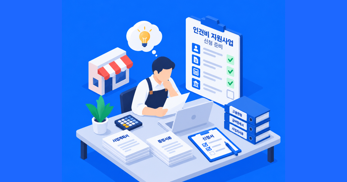 4. 인건비지원사업 신청방법과 준비서류