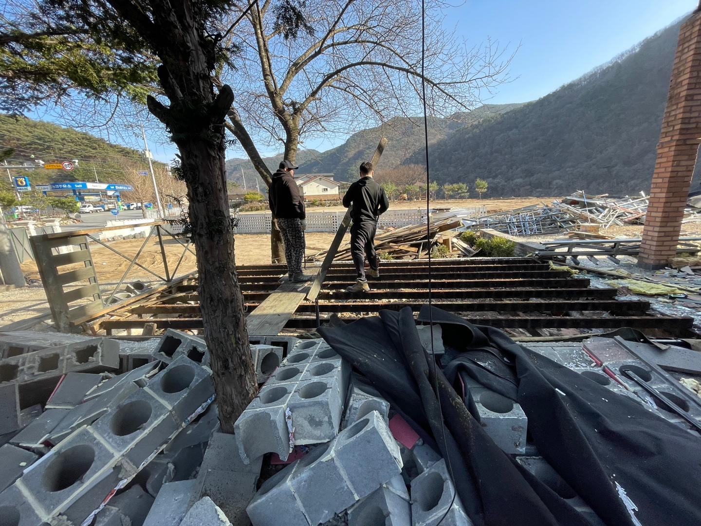 충청북도 단양군 모텔 외부철거 현장 사진 5